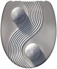 Duroplast WC-Sitz Yin & Yang mit Absenkautomatik 