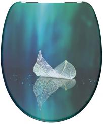 Duroplast WC-Sitz Herbstblatt mit Absenkautomatik 