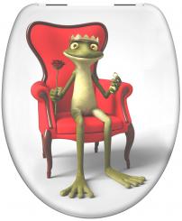 Duroplast WC-Sitz Froschkönig mit Absenkautomatik 