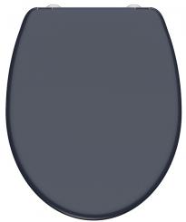 Duroplast WC-Sitz anthrazit mit Absenkautomatik + Schnellverschluss 