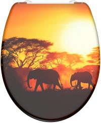 Duroplast WC-Sitz Afrika mit Absenkautomatik + Schnellverschluss 