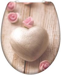 Duroplast WC-Sitz Romantik mit Absenkautomatik + Schnellverschluss 