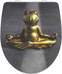 Duroplast WC-Sitz Hochglanz Frosch Absenkautomatik+Schnellverschluss 