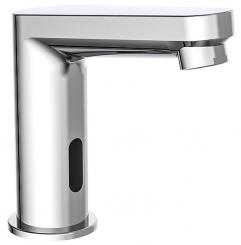 Sensor Infrarot Waschtischarmatur eckig für Kaltwasseranschluss 