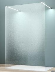 GEO Free Walk-In 12 mm Crash-Glas hell mit Versiegelung 