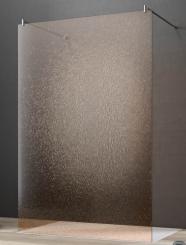 GEO Free Walk-In 12 mm Crash-Glas Bronze mit Versiegelung 