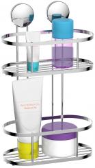 Edelstahl Duschablage zum Kleben oder Bohren 2 Etagen 