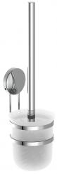 Edelstahl WC-Toilettenbürstengarnitur Wandmontage Kleben + Bohren 