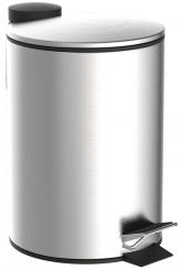 Kosmetik-Treteimer mit Absenkautomatik Edelstahl matt 3 Liter 