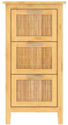 Bambus Badezimmer Unterschrank 3 Schubladen 820 mm hoch 