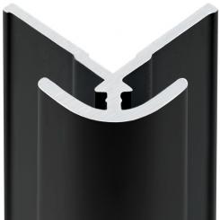 Schulte DecoDesign Eckverbinder auf Ecke Länge 2100 mm Profilfarbe schwarz matt