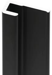 Schulte DecoDesign Endprofil Länge 2550 mm Profilfarbe schwarz matt