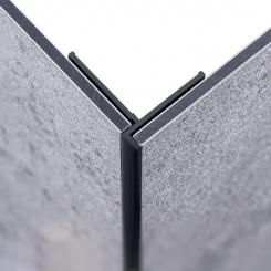 Schulte DecoDesign Eckverbinder außen flächenbündig Länge 2550 mm Profilfarbe schwarz matt