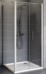 Schulte Duschkabine Alexa Style 2.0 Pendeltür mit Seitenwand 1920x800x800 mm, 5 mm Echtglas Klar, Profilfarbe alunatur