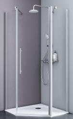 Schulte Alexa Style 2.0 Fünfeckdusche 1920x900x900 mm 5 mm Echtglas Klar, Profilfarbe alunatur