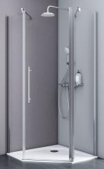 Schulte Alexa Style 2.0 Fünfeckdusche 1920x900x900 mm 5 mm Echtglas Klar, Profilfarbe chromoptik