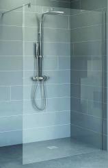 Schulte Alexa Style 2.0 Walk-In 5 mm Glas mit Stabilisationsbügel 