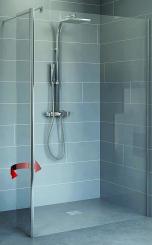 Schulte Alexa Style 2.0 Walk-In 5 mm Glas mit beweglichem Element 