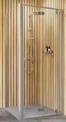 Schulte Trend 2.0 Drehfalttür mit Seitenwand 6 mm Echtglas Klar 