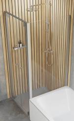 Schulte Duschkabine Trend 2.0 Pendeltür mit Seitenwand verkürzt 