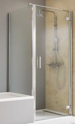 Schulte Toura Drehtür pendelbar mit verkürzter Seitenwand 