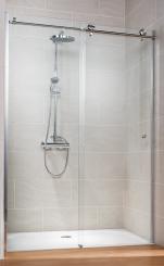 Schulte MasterClass Schiebetür für Nische 8 mm Echtglas Klar 