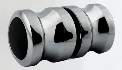 Schulte Griff Puffer chromoptik/schwarz 