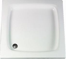 Schulte Acryl Quadrat Duschtasse flach alpinweiß 