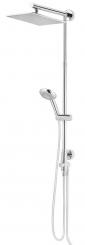 Schulte Duschsäule DuschMaster Rain D963161 zur Nachrüstung Messing-Kopfbrause 25x25 cm