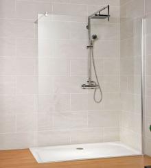 Schulte MasterClass Walk-In Dusche M6 Klarglas mit Glassiegel 2000x1000 mm, 6 mm Echtglas Klar mit Glassiegel, Profilfarbe chromoptik