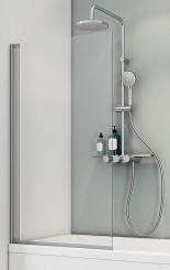 Schulte D1650 Badewannenaufsatz 1-teilig 1300x700 mm Klebemontage 