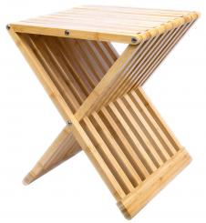 Schulte Bambus Badezimmerhocker klappbar belastbar bis 130 kg 