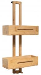 Schulte Bambus-Duschablage zum Hängen 2 Etagen 