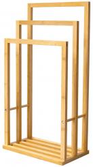 Schulte Bambus-Handtuchhalter 3 Etagen freistehend Höhe 820 mm 