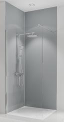Schulte DecoDesign Duschrückwand Farbe Set Ecke 2 x 2550x900 mm hellgrau