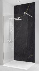 Schulte DecoDesign Duschrückwand Softtouch 2550x1000 mm Stein Marmor-Anthrazit-Gold