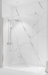 Schulte DecoDesign Duschrückwand Softtouch 2550x1500 mm Stein Marmor-Bianco