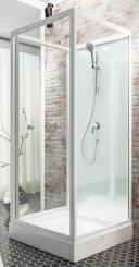 Schulte U-Duschkabine Fertigdusche Juist II 2100x820x820 mm 