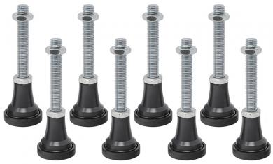 8 Stellfüße für Schulte plan Mineralguss Duschwannen Steinoptik 