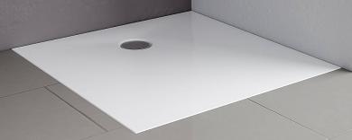 Schulte plan Mineralguss Quadrat Duschbecken bodenbündig 1000x1000 mm alpinweiß