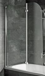 Schulte D3353 Badewannenaufsatz Echtglas Klar Profilfarbe alunatur 