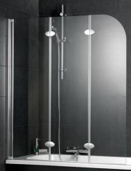 Schulte D3354 Badewannenaufsatz 3-teilig 5 mm Echtglas Klar 