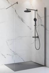 Schulte Alexa Style 2.0 Walk-In Echtglas Klar Profil gunmetal 