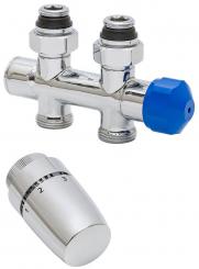 Schulte Mittelanschlussgarnitur Set Durchgang chromoptik 