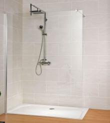 Schulte MasterClass Walk-In Dusche M8 Klarglas mit Glassiegel 2000x1000 mm, 8 mm Echtglas Klar mit Glassiegel, Profilfarbe chromoptik