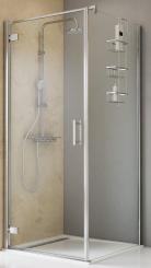 Schulte Duschkabine Toura Drehtür mit Seitenwand 8 mm Klarglas 2000x800x800 mm, mit Glassiegel, Türanschlag links