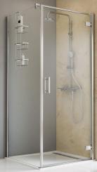 Schulte Duschkabine Toura Drehtür mit Seitenwand 8 mm Klarglas 2000x900x900 mm, mit Glassiegel, Türanschlag rechts