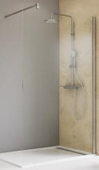 Schulte Toura Duschwand Walk-In 8 mm Echtglas Klar mit Glassiegel 