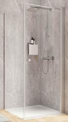 Schulte Garant 2.0 Drehtür mit Seitenwand 2000x900x900 mm alunatur 