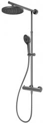 Schulte DuschMaster Rain D964028 mit Thermostat gunmetal grau matt 